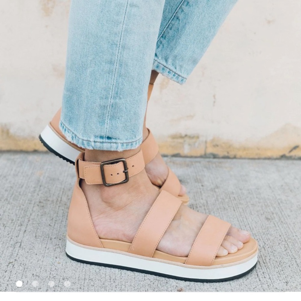 Soludos Cara City Sandals - Camel - 9.5